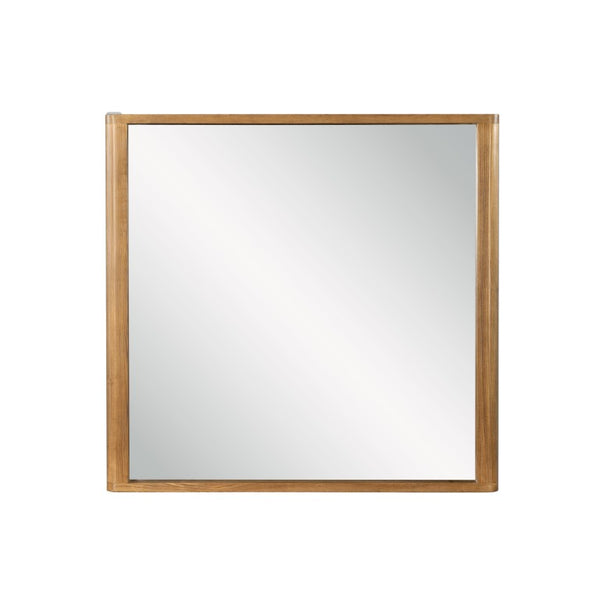 English Elm Zoey Natural Oak Wood Framed Rectangular Wall Mirror for Modern and Transitional Rooms B2756P574461