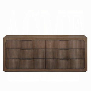English Elm Leanna Seven Drawer Wide Dresser Solid Oak Top Soft Close Glides Bedroom Storage B2756P614533