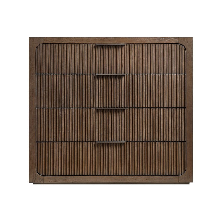 English Elm Leanna Warm Oak Traditional Chest with Dovetail Drawers and Soft Close Hardware B2756P614534