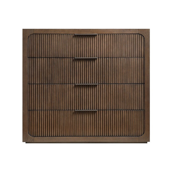 English Elm Leanna Warm Oak Traditional Chest with Dovetail Drawers and Soft Close Hardware B2756P614534