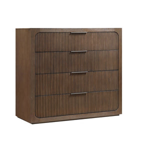 English Elm Leanna Warm Oak Traditional Chest with Dovetail Drawers and Soft Close Hardware B2756P614534