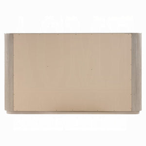 English Elm Leanna Eastern King Platform Bed in Light Oak with Low Profile Contemporary Headboard Queen B2756S00051