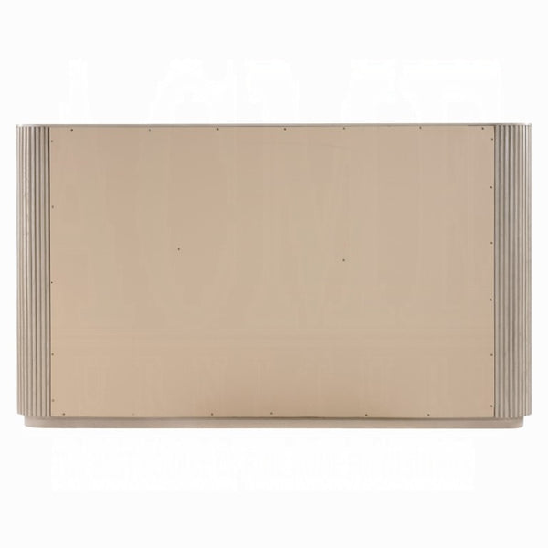English Elm Leanna Eastern King Platform Bed in Light Oak with Low Profile Contemporary Headboard Queen B2756S00051