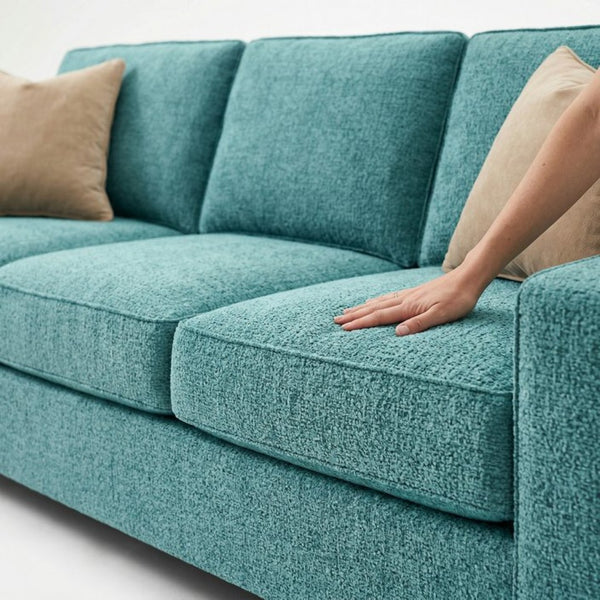 English Elm Clifford Square Arm Sofa Handcrafted in USA with Premium Polyester Upholstery Hepburn Emerald B2761P497742
