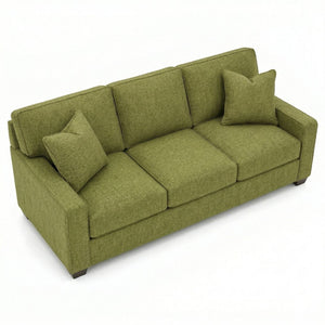 English Elm Clifford Square Arm Sofa Handcrafted in USA with Premium Polyester Upholstery Notion Appletini B2761P497743