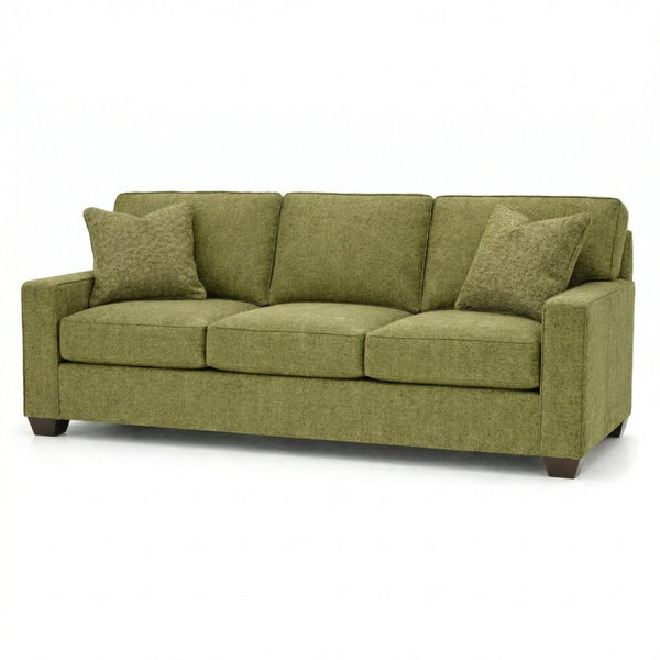 English Elm Clifford Square Arm Sofa Handcrafted in USA with Premium Polyester Upholstery Notion Appletini B2761P497743