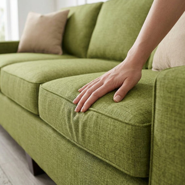 English Elm Clifford Square Arm Sofa Handcrafted in USA with Premium Polyester Upholstery Notion Appletini B2761P497743