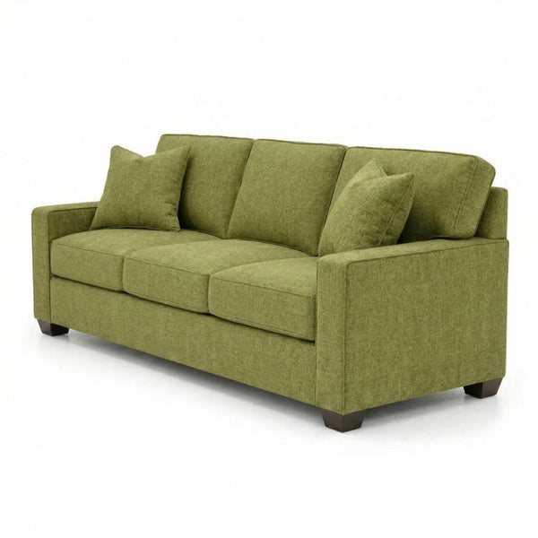 English Elm Clifford Square Arm Sofa Handcrafted in USA with Premium Polyester Upholstery Notion Appletini B2761P497743
