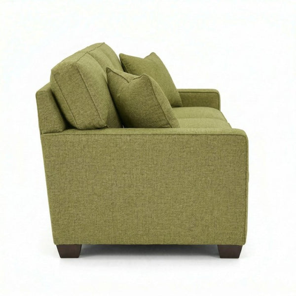 English Elm Clifford Square Arm Sofa Handcrafted in USA with Premium Polyester Upholstery Notion Appletini B2761P497743