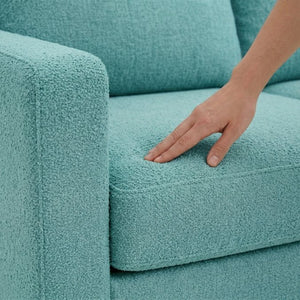English Elm Damon L-Shaped Sectional Emerald Polyester Chaise Sofa for Modern Living Rooms Hepburn Emerald B2761P498620