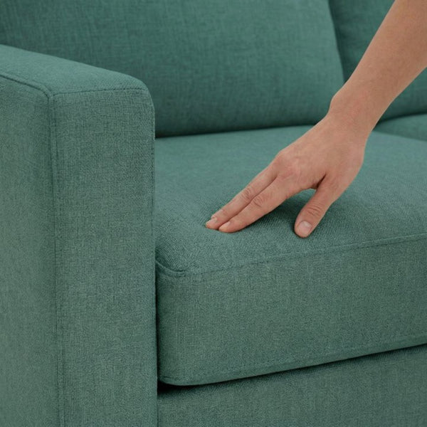 English Elm Talmadge L-shaped Chenille Sectional Handcrafted Usa Chaise Lounge Contemporary Living Room Velvet Antique Kelly Green B2761P498627