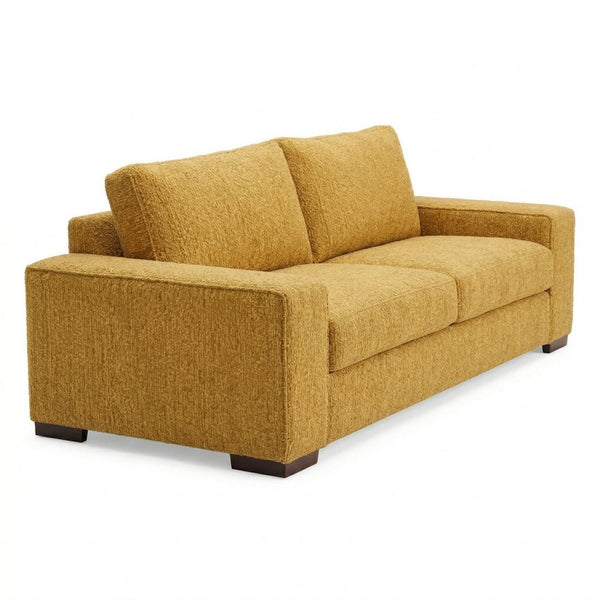 English Elm Modena Square Arm Sofa USA Handcrafted Hardwood Frame Polyester Upholstered Living Room Hepburn Chai Tea B2761P498637