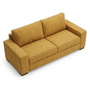 English Elm Modena Square Arm Sofa USA Handcrafted Hardwood Frame Polyester Upholstered Living Room Hepburn Chai Tea B2761P498637