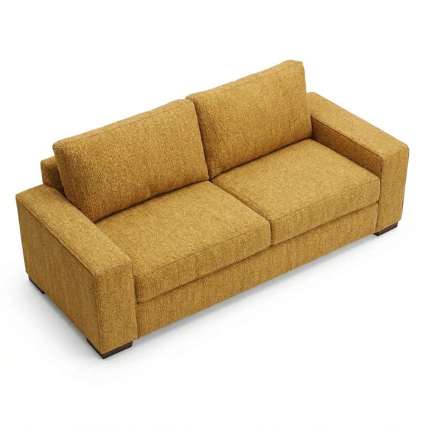 English Elm Modena Square Arm Sofa USA Handcrafted Hardwood Frame Polyester Upholstered Living Room Hepburn Chai Tea B2761P498637