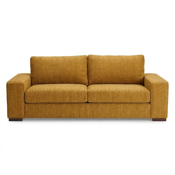 English Elm Modena Square Arm Sofa USA Handcrafted Hardwood Frame Polyester Upholstered Living Room Hepburn Chai Tea B2761P498637
