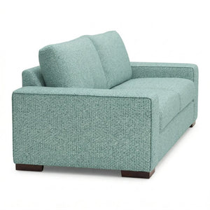 English Elm Modena Square Arm Sofa USA Handcrafted Hardwood Frame Polyester Upholstered Living Room Blue Leslie Robins Egg B2761P498639