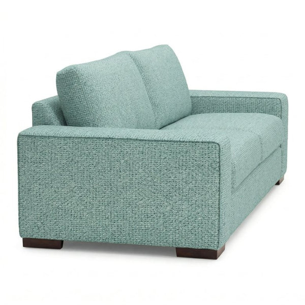English Elm Modena Square Arm Sofa USA Handcrafted Hardwood Frame Polyester Upholstered Living Room Blue Leslie Robins Egg B2761P498639
