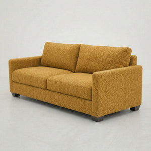 English Elm Damon American Made Sofa with Emerald Polyester Upholstery and Hardwood Frame Hepburn Chai Tea B2761P498778