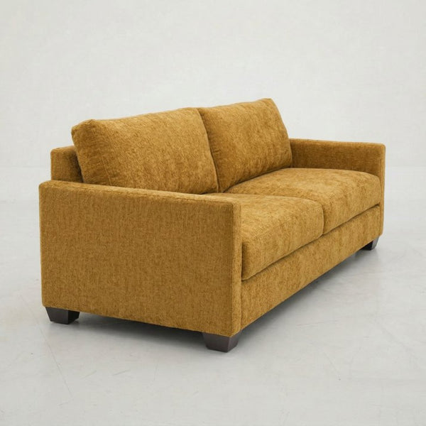 English Elm Damon American Made Sofa with Emerald Polyester Upholstery and Hardwood Frame Hepburn Chai Tea B2761P498778