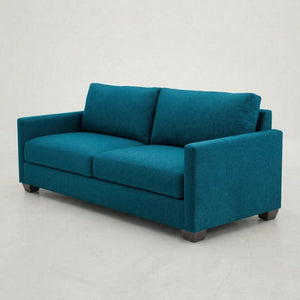 English Elm Damon American Made Sofa with Emerald Polyester Upholstery and Hardwood Frame Velvet Antique Peacock B2761P498779