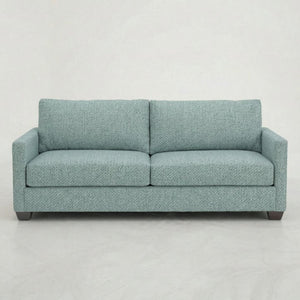 English Elm Damon American Made Sofa with Emerald Polyester Upholstery and Hardwood Frame Blue Leslie Robins Egg B2761P498780
