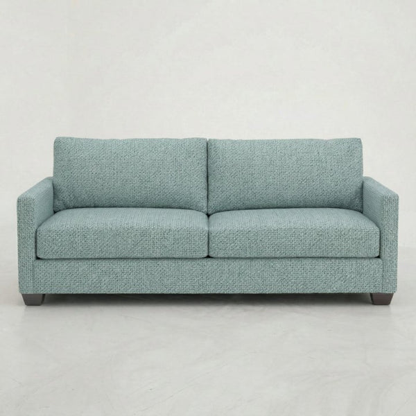 English Elm Damon American Made Sofa with Emerald Polyester Upholstery and Hardwood Frame Blue Leslie Robins Egg B2761P498780