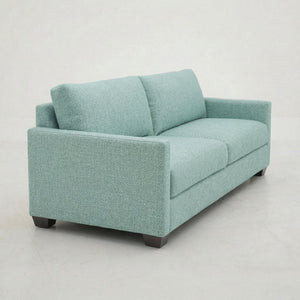 English Elm Damon American Made Sofa with Emerald Polyester Upholstery and Hardwood Frame Blue Leslie Robins Egg B2761P498780