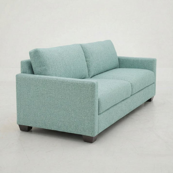 English Elm Damon American Made Sofa with Emerald Polyester Upholstery and Hardwood Frame Blue Leslie Robins Egg B2761P498780
