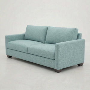 English Elm Damon American Made Sofa with Emerald Polyester Upholstery and Hardwood Frame Blue Leslie Robins Egg B2761P498780