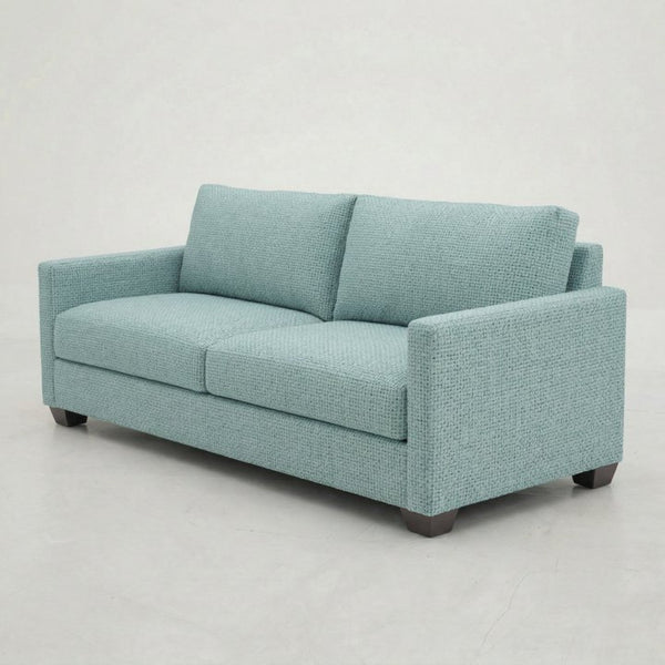 English Elm Damon American Made Sofa with Emerald Polyester Upholstery and Hardwood Frame Blue Leslie Robins Egg B2761P498780