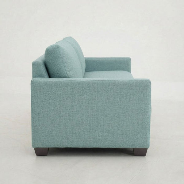 English Elm Damon American Made Sofa with Emerald Polyester Upholstery and Hardwood Frame Blue Leslie Robins Egg B2761P498780