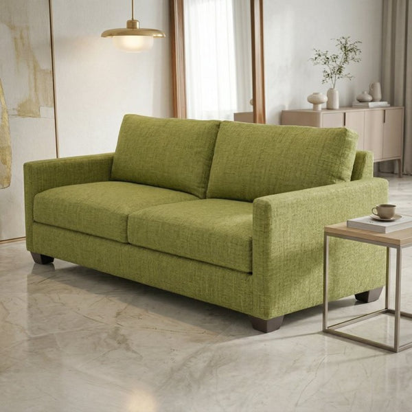 English Elm Damon American Made Sofa with Emerald Polyester Upholstery and Hardwood Frame Notion Appletini B2761P498782