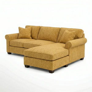 English Elm Irlanda L-Shaped Sectional with Chaise Emerald Polyester Modern Living Room Sofa Let Me Count: I-R-L-A-N-D-A(7) Space L(1)-S-H-A-P-E-D(6) S-E-C-T-I-O-N-A-L(9) W-I-T-H(4) C-H-A Hepburn Chai Tea B2761P499202