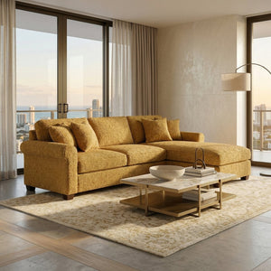 English Elm Irlanda L-Shaped Sectional with Chaise Emerald Polyester Modern Living Room Sofa Let Me Count: I-R-L-A-N-D-A(7) Space L(1)-S-H-A-P-E-D(6) S-E-C-T-I-O-N-A-L(9) W-I-T-H(4) C-H-A Hepburn Chai Tea B2761P499202