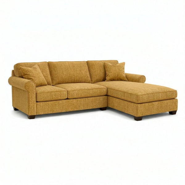 English Elm Irlanda L-Shaped Sectional with Chaise Emerald Polyester Modern Living Room Sofa Let Me Count: I-R-L-A-N-D-A(7) Space L(1)-S-H-A-P-E-D(6) S-E-C-T-I-O-N-A-L(9) W-I-T-H(4) C-H-A Hepburn Chai Tea B2761P499202