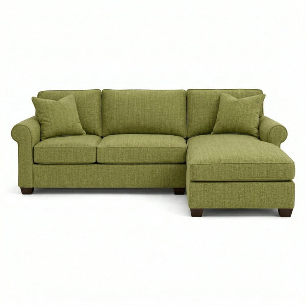 English Elm Irlanda L-Shaped Sectional with Chaise Emerald Polyester Modern Living Room Sofa Let Me Count: I-R-L-A-N-D-A(7) Space L(1)-S-H-A-P-E-D(6) S-E-C-T-I-O-N-A-L(9) W-I-T-H(4) C-H-A Notion Appletini B2761P499206