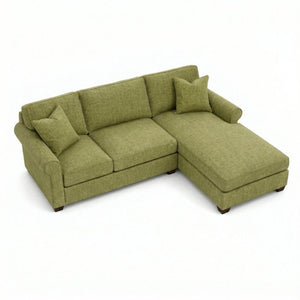 English Elm Irlanda L-Shaped Sectional with Chaise Emerald Polyester Modern Living Room Sofa Let Me Count: I-R-L-A-N-D-A(7) Space L(1)-S-H-A-P-E-D(6) S-E-C-T-I-O-N-A-L(9) W-I-T-H(4) C-H-A Notion Appletini B2761P499206