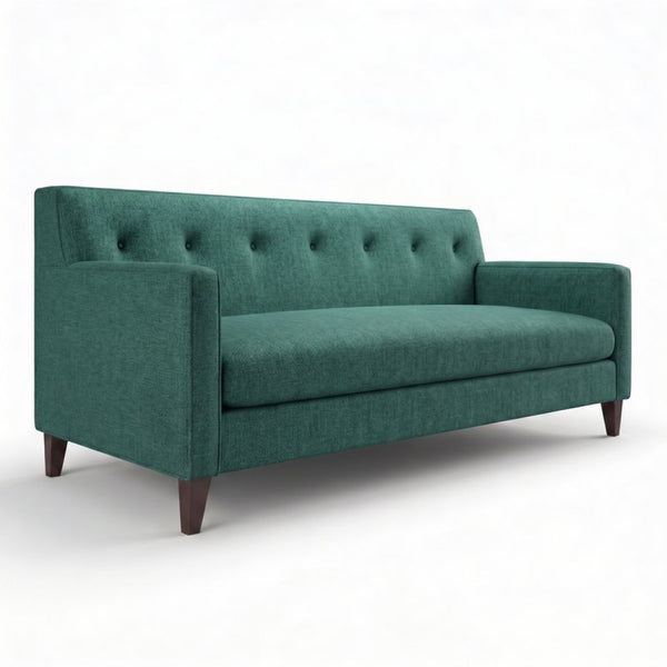 English Elm Harper Velvet Sofa Handcrafted in Usa with Square Arms for Traditional Living Rooms B2761P527711
