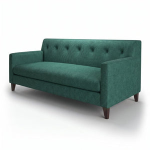 English Elm Harper Velvet Sofa Handcrafted in Usa with Square Arms for Traditional Living Rooms B2761P527711