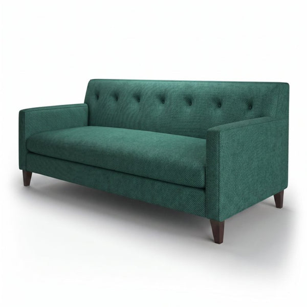 English Elm Harper Velvet Sofa Handcrafted in Usa with Square Arms for Traditional Living Rooms B2761P527711