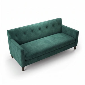 English Elm Harper Velvet Sofa Handcrafted in Usa with Square Arms for Traditional Living Rooms B2761P527711