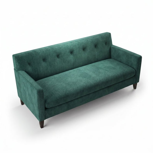 English Elm Harper Velvet Sofa Handcrafted in Usa with Square Arms for Traditional Living Rooms B2761P527711