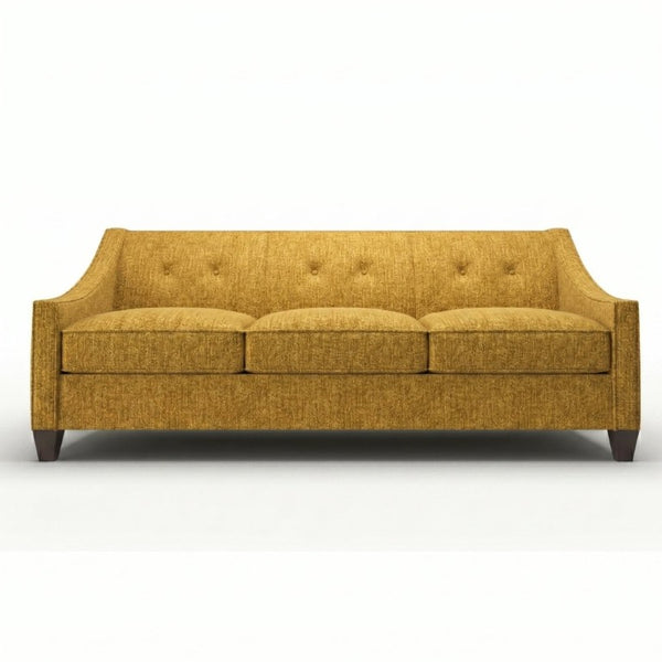 English Elm Berlin American Made Sofa Tailored Polyester Upholstery Squared Arms Living Room B2761P527931