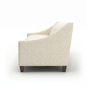 English Elm Berlin Sofa Square Arm Polyester Upholstered Transitional Living Room Seating Handcrafted Ivory B2761P527934