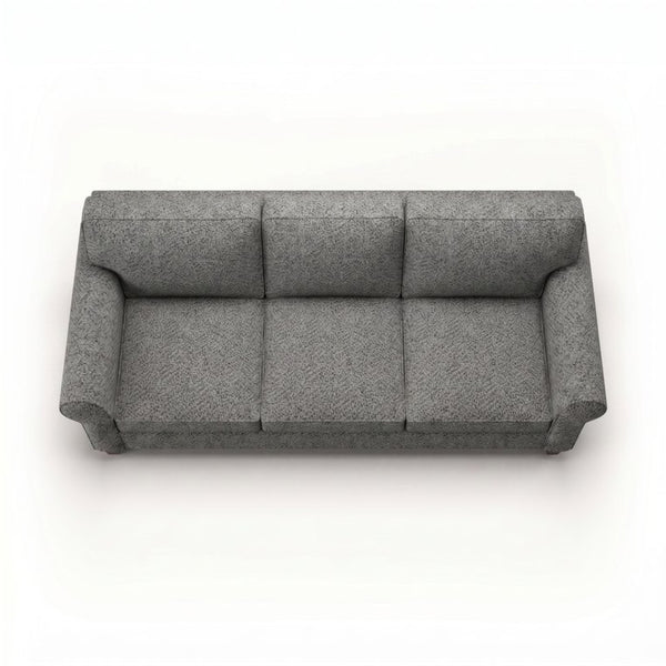 English Elm Augusta Classic Square Arm Sofa Handcrafted in Usa with Premium Polyester Upholstery Blue Gray Catalina Steel B2761P527940