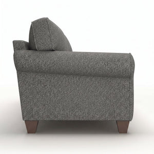 English Elm Augusta Classic Square Arm Sofa Handcrafted in Usa with Premium Polyester Upholstery Blue Gray Catalina Steel B2761P527940