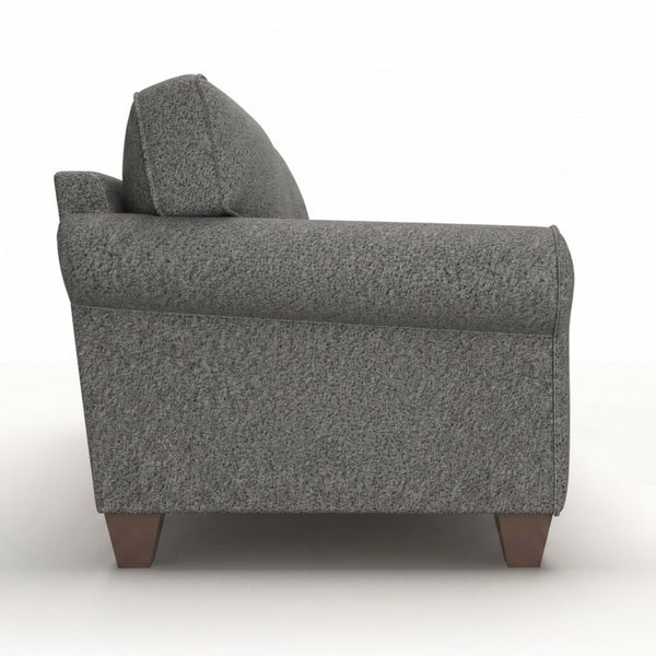 English Elm Augusta Classic Square Arm Sofa Handcrafted in Usa with Premium Polyester Upholstery Blue Gray Catalina Steel B2761P527940