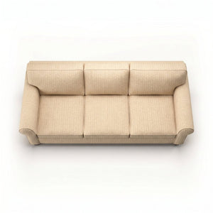 English Elm Augusta Classic Square Arm Sofa Handcrafted in Usa with Premium Polyester Upholstery Beige Redondo Oyster B2761P527941