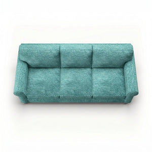 English Elm Augusta Classic Square Arm Sofa Handcrafted in Usa with Premium Polyester Upholstery Dark Green Hepburn HRP Emerald B2761P527945
