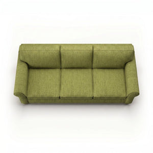 English Elm Augusta Classic Square Arm Sofa Handcrafted in Usa with Premium Polyester Upholstery Light Green Notion Appletini B2761P527946